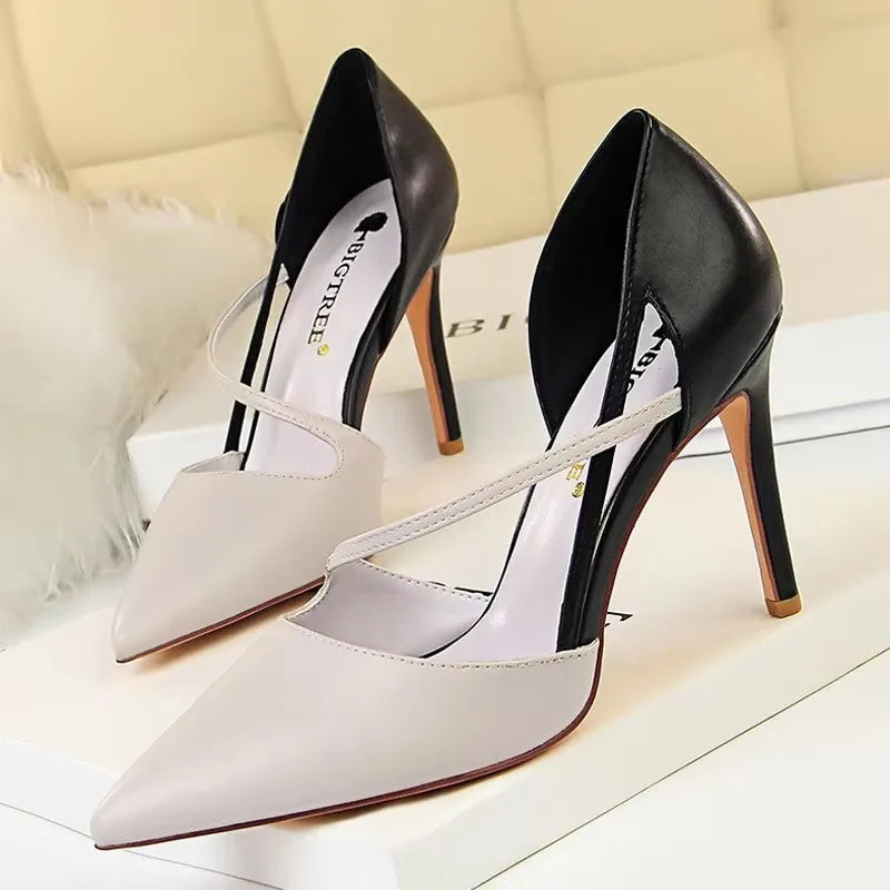 BIGTREE Shoes High Heels Woman Pumps Stiletto Women Shoes Women Basic Pump Fashion Women Sandals Female Shoes Stilettos 9.5 cm