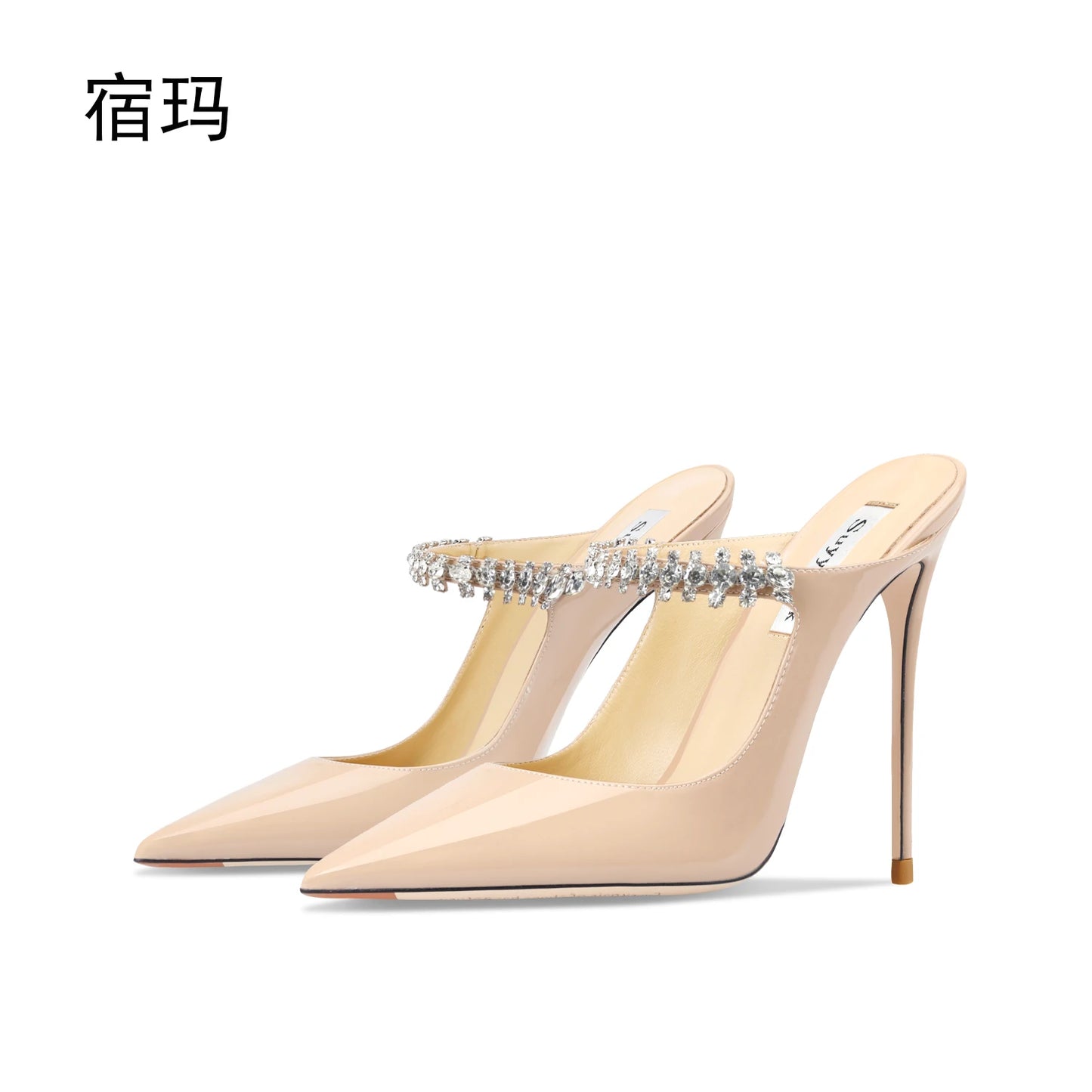 Heeled Sandals 2026 Women Heels Slippers Luxury Brand High Heels Shoes Fashion Crystal Pumps Slingbacks Party Ladies Shoes Women