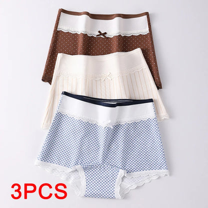 Cotton Boxer Briefs for Women Sexy Panties Set Pack Plus Size Panties Women's Boxers Lace Underwear Lingerie Underpants Seamless