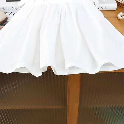 Baby Girl Summer Sleeveless Embroidered Dress Fashionable Children Soft Cotton Clothing Toddler Flower Dresses Newborn Costume