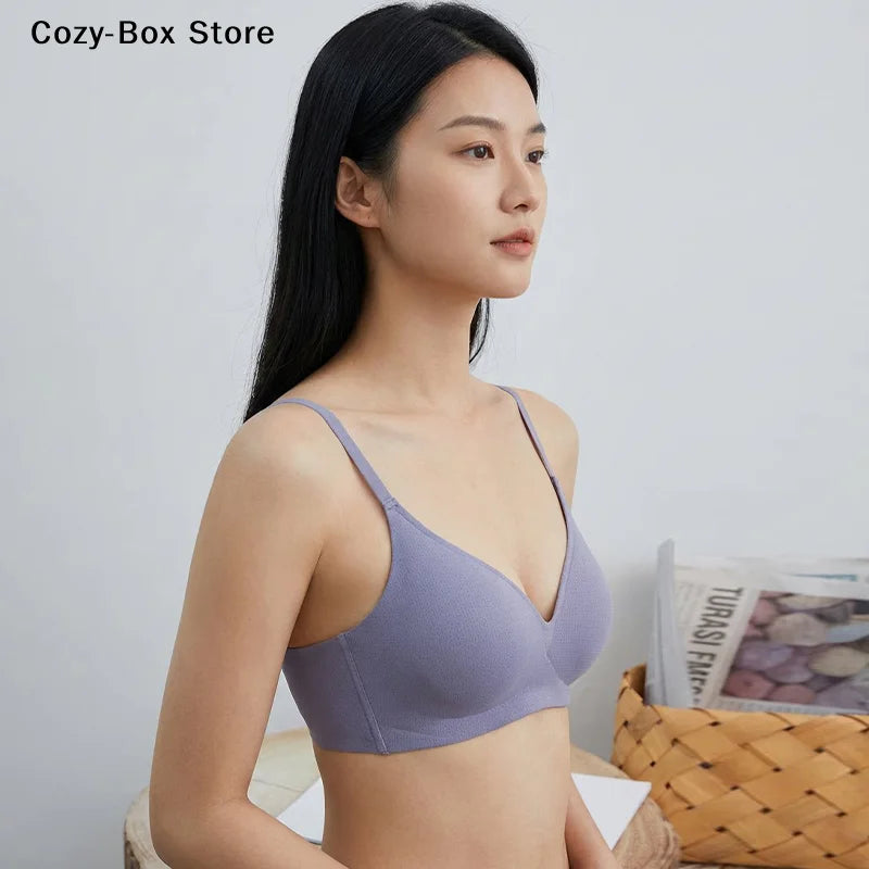 [ZY]Seamless Bras For Women Small Chest 3/4 Cup Non-Wire Bra Push Up Bra Female Support Underwear Lingerie Intimates[ZY]