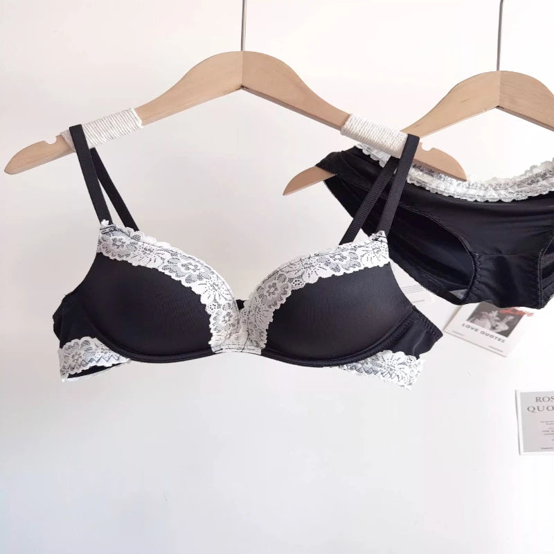 Sexy Leopard Print Lingerie Set For Women, Wirefree Seamless Push Up Lace Bra, Alluring Enhancing Comfort Daily Intimates