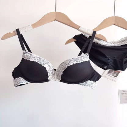 Sexy Leopard Print Lingerie Set For Women, Wirefree Seamless Push Up Lace Bra, Alluring Enhancing Comfort Daily Intimates