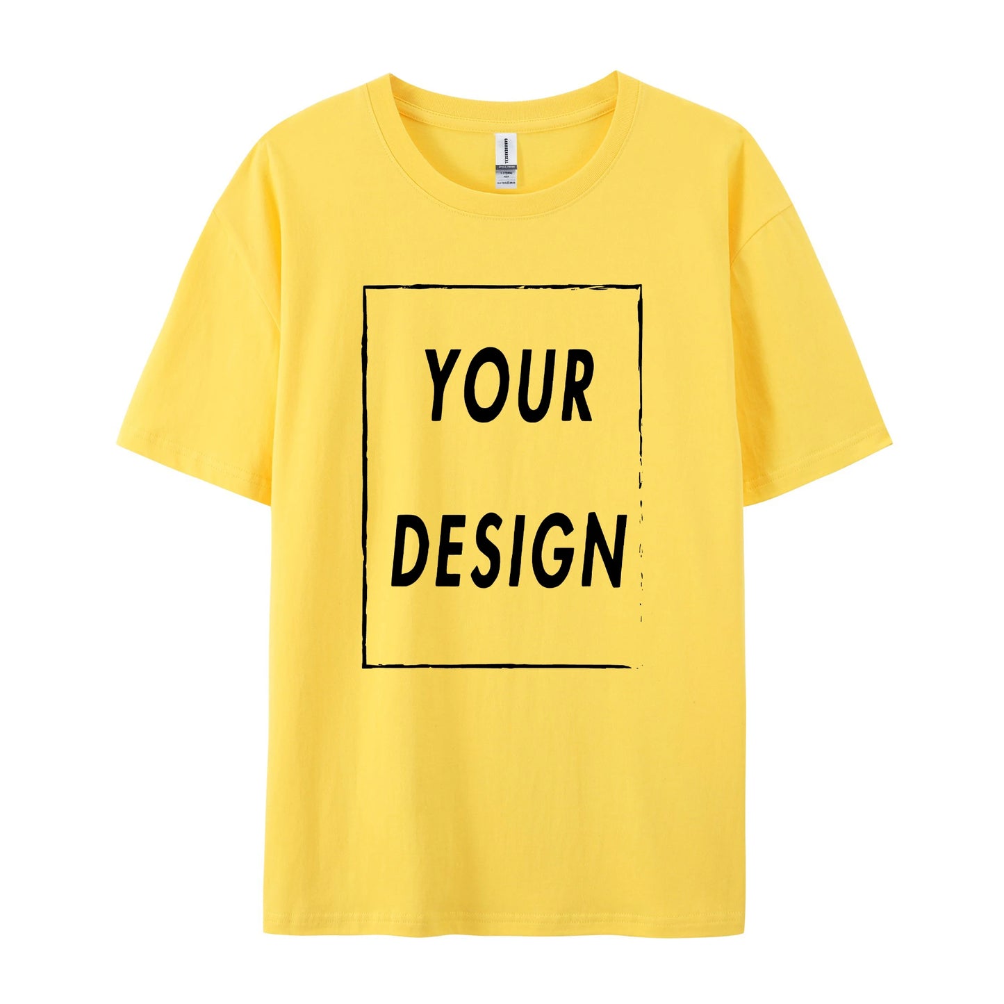 180g Custom Women Men Customised Printed 100% Cotton Short Sleeve Your Logo Photo Brand Text Tee Personalize Graphic Clothing