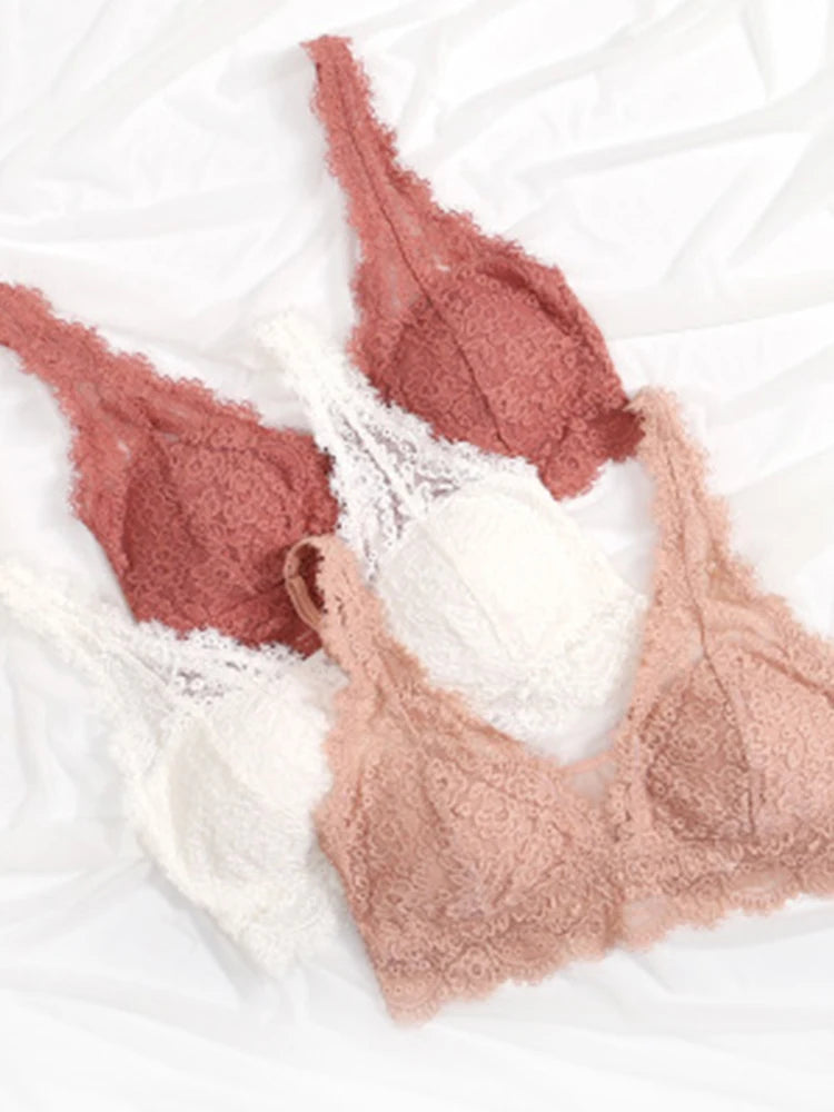 Fashion Sexy Bra set Women's push up Lace Underwear Panties Thin breathable bra set Jacquard Sexy Underwear