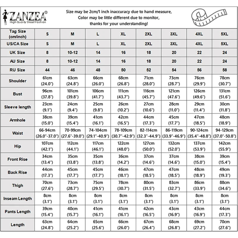 2026 ZANZEA Fashion Summer 2 Piece Sets Women Short Sleeve Plaid Blouse Short Sets Holiday Tracksuit Casual Work Outfit Oversize