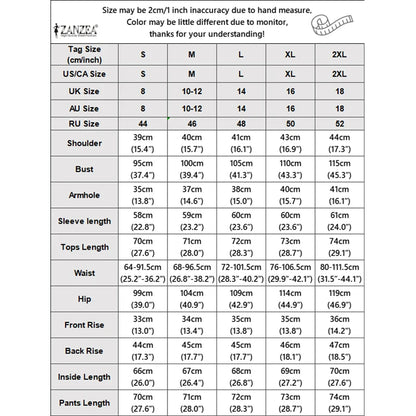 ZANZEA Autumn Long Sleeve Side Tie Knit Tops With Wide Leg Pants Women Muslim 2 Piece Sets Modest Casual Solid Islamic Outfits