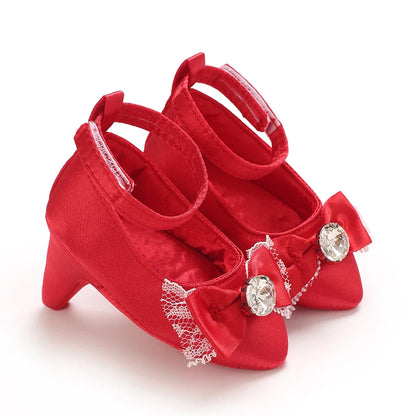 Summer Fashion New Female Baby Bow High Heels