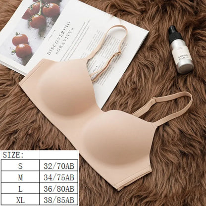Soft Support Seamless Underwear Comfortable Gathering No Steel Ring Collection Light Thin Breathable Bra Style