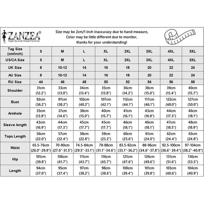 Women Bohemian Dress Sets ZANZEA Stylish Printed Outfits Elegant V Neck 3/4 Sleeve Blouse Maxi Skirt Suit Holiday 2 Pieces Sets