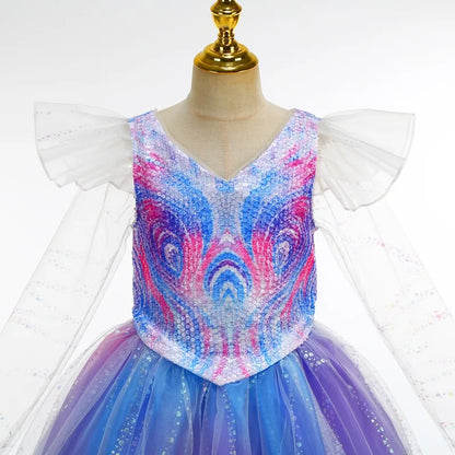 2026 Child School Activity Carnival Outfit New Summer Dresses for Girls Gift Baby Birthday Party Princess Dress Up Kids Clothes