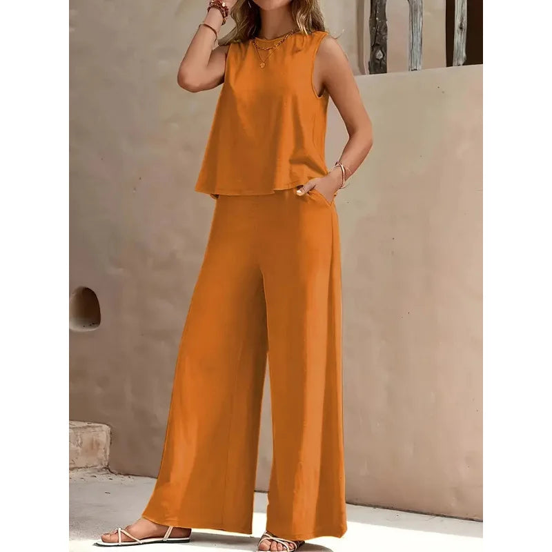 Casual Ladies Set 2 Pieces Set for Woman New Matching Sets of Women Two Piece Outfits Woman Clothes Clothing Female Women's Suit