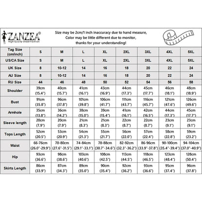 ZANZEA Summer Office 2 Piece Sets Women Outfits 2026 Elegant Lapel Neck Short Sleeve Shirt Dress Suit Stylish OL Work Skirt Sets