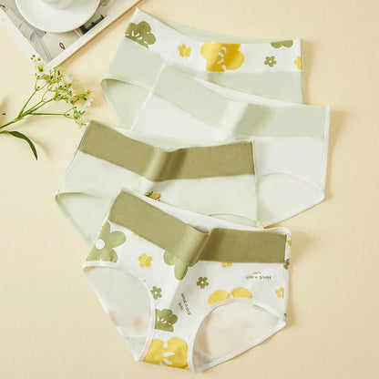 4Pcs Plus Size M-5XL Panties Women Cotton High Waist Slimming Underwear Seamless Girls Briefs Sexy Female Breathable Lingerie