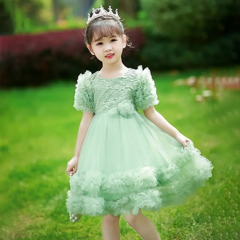 Fairy Princess Tulle Dress for Kids Summer Clothes Girls Girl 12 Years 10 Old 9 4 Year Elementary Holiday Dresses Party Pink 8 7