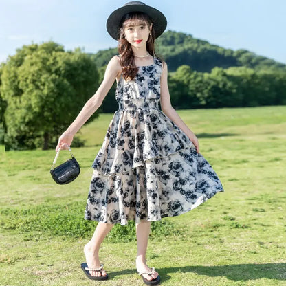 Summer Princess Dress for Kids Girl Clothes 9 Years To 10 Children Girls Dresses 6 8 From 12 Old Puffy 2025 Children's Year Up 4