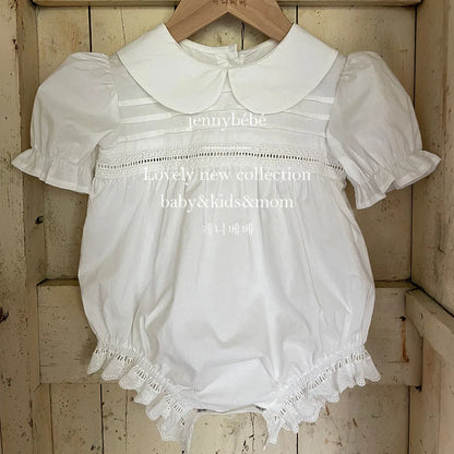 Newborn Baby Girl Birthday Romper Outfits Princess Wedding Bridesmaid Wear Evening Party Dresses Vestidos Summer Toddler Clothes