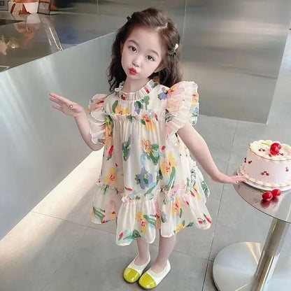Summer Princess Dress Girl Clothes 7 To 8 Years Elementary School Student Woman Kid 14 Year Old Girls Dresses 10 12 Beach Child
