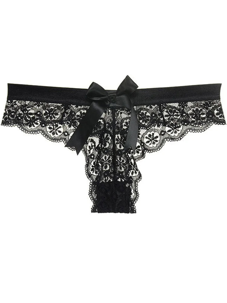 Sexy Lace Thong Women Butterfly Low Waist Panties Transparent Underwear Ladies Briefs Lingere Panty Underware Womens Lingerie