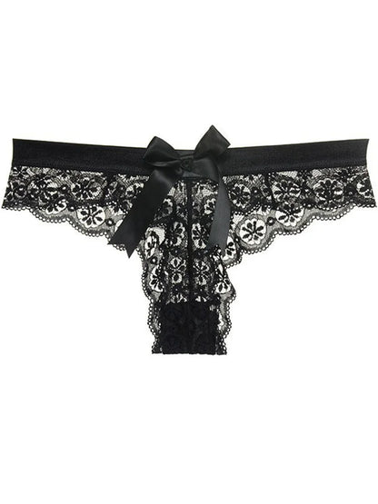 Sexy Lace Thong Women Butterfly Low Waist Panties Transparent Underwear Ladies Briefs Lingere Panty Underware Womens Lingerie