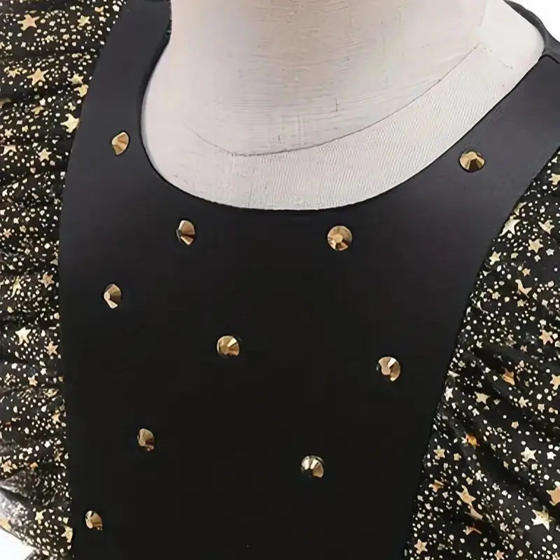 Toddler Baby Girls Luxury Star Sequins Flying Sleeve Bow Princess Dress For Infant 1st Year Birthday Baptism Christmas Prom Gown