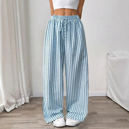 Women's Best-Selling Striped Casual Straight-Leg Pants