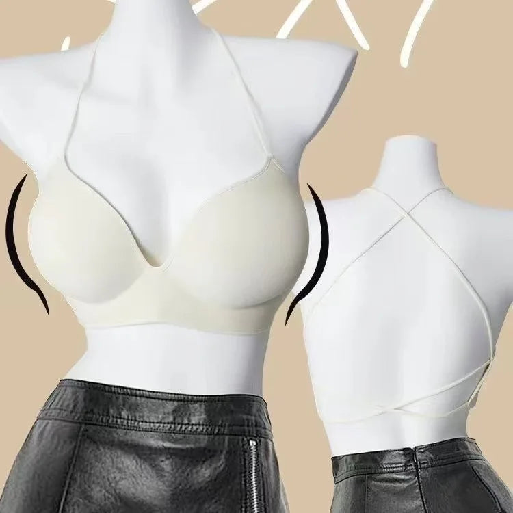 Japanese Style Seamless Push Up Bra Comfort Wireless Underwear Women's No Steel Ring Bralette 3/4 Cup Glossy Bra Female Lingerie