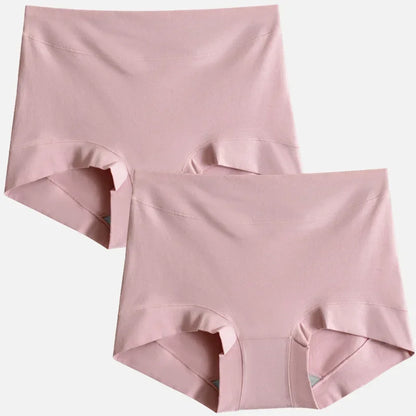 2pcs Women Cotton Panties High-Rise Plus Size M-4XL Female Underwear Boxers Shorts Comfort Underpants Sexy Intimates Lingerie