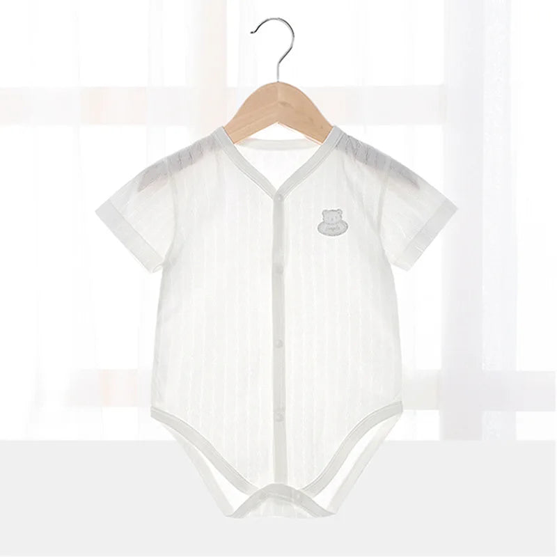 Bodysuit for Newborns Baby Clothes Sleepwear Summer Thin Baby Romper Overalls Jumpsuits Baby Romper Infants SolidClimb