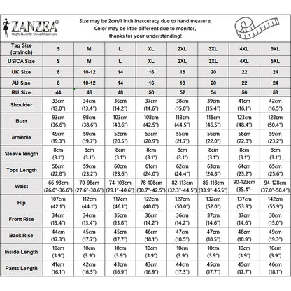 ZANZEA Women's Seersucker Grid Short Sets Ruffles Sleeves Tops & Elastic Waist Shorts 2-Piece Sets Summer Casual Daily Co-ords