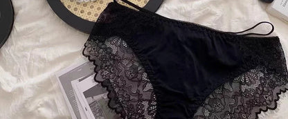 BANERDANNI Kawaii Anime Bra Set Japan Maid Lace Bralette with Thicken Pads Cut-Out Design Small Bust Enhancer Pure-Sex Underwear