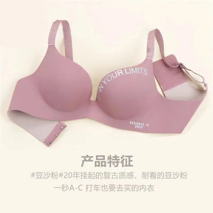 Women Print Seamless Bra Sexy Lingerie Floral Push Up Bras One-Piece Underwear 2026 Bralette No Steel Rings Gather Brassiere