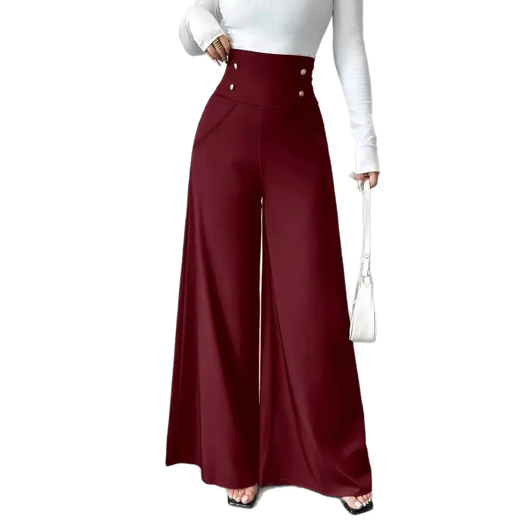 Women's Fashion Pants Straight Office Lady New Arrival Trendy Comfortable Breathable