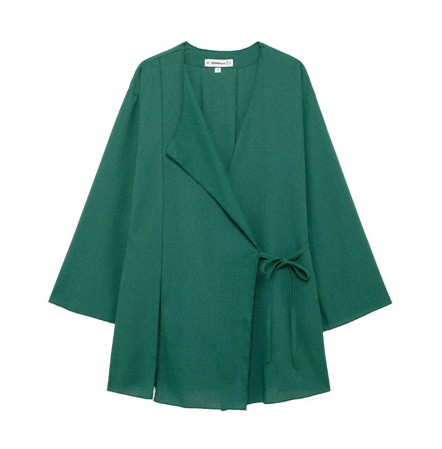 HH 2025 Spring Women Fashion Linen Suits New Solid Cardigan Kimono Top + Versatile Outerwear Female Wide Leg Long Pant