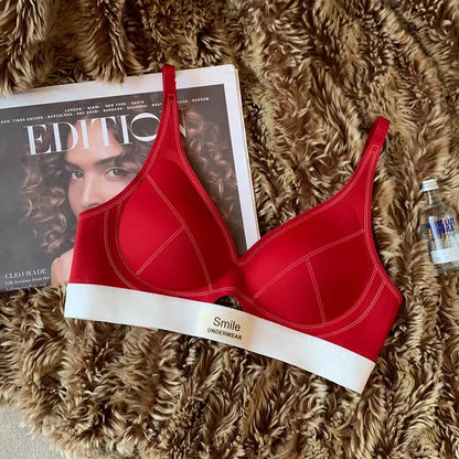 SP&CITY Thin Breathable Hollow Ut Seamless Women's Bra Small Chest Gathering Traceless Sexy Brassier Comfortable Daily Lingerie