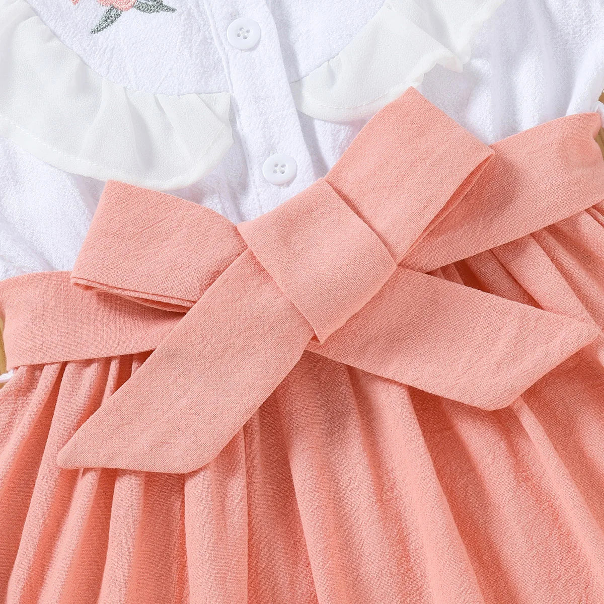 Girls Casual Summer Sleeveless Embroidered Dress Children's Fashion Cute Skirt for Kids Age 4-12 Years Old