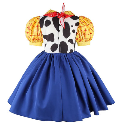 2026 New Movie Cowgirl Toy Woody Dresses For Girls Jessie Princess Costumes Kids Christmas Halloween Outfits