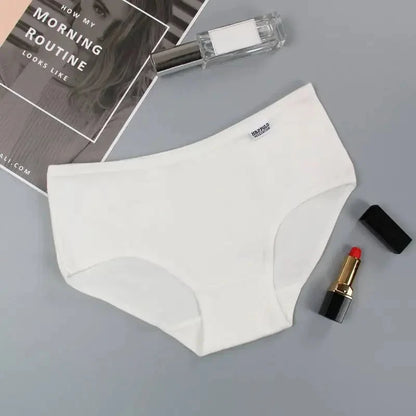 7 Pack Cotton Panties for Women Soft Breathable Solid Briefs Everyday Underwear Comfortable