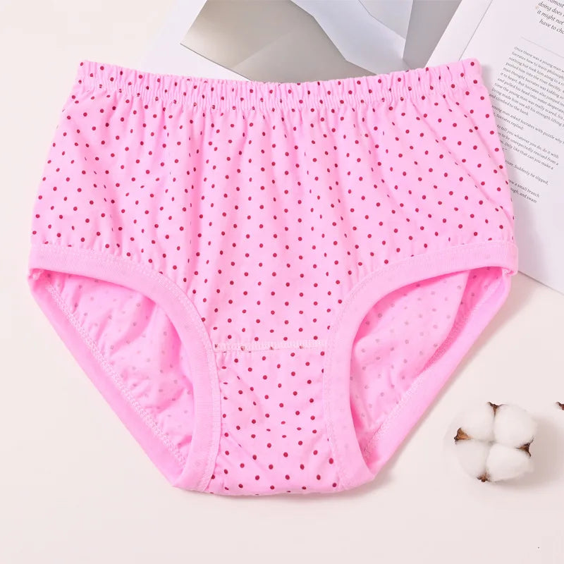 1pcs Pure Cotton Women Panties Large Size High Waist Underwear Briefs Mother Breathable Comfort Panty Plus Size Female Lingeries