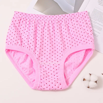 1pcs Pure Cotton Women Panties Large Size High Waist Underwear Briefs Mother Breathable Comfort Panty Plus Size Female Lingeries