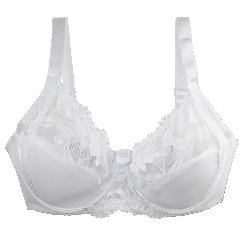 2024 New Sexy DEF Cup Bras Underwear For Women Lace Gather Steel Ring Adjustable Collection Plus Size Lingerie