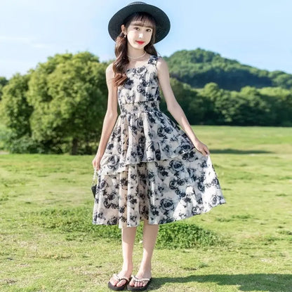 Summer Princess Dress for Kids Girl Clothes 9 Years To 10 Children Girls Dresses 6 8 From 12 Old Puffy 2025 Children's Year Up 4