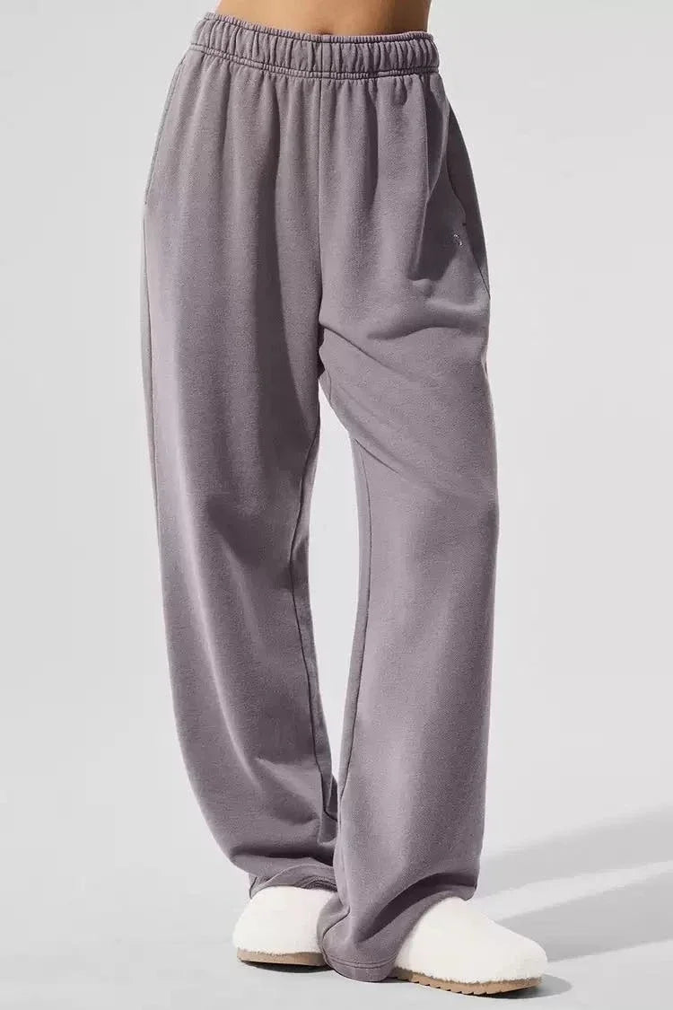 Elastic Black Trousers Joggers Women Sports Cotton Jogging Gray Straight Leg Sweatpants Casual Drawstring Women's Classic Pants