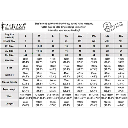 ZANZEA Autumn Outfits Elegant Long Sleeve Patchwork Blouse A Line Pleated Maxi Skirt Suit Women Muslim Two Piece Sets Ramadan