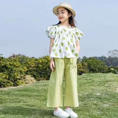 Children's Clothing 7 To 12 Years Child Summer Set 4 Girl Clothes Sets Kids Girls Teenagers T-shirt 10 Old Top Bottom 8 14 Year