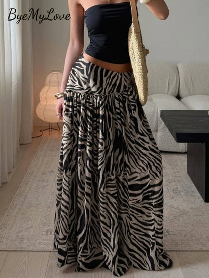 ByeMyLove Zebra Print Wide Leg Trousers Loose Women Pant Leopard Print Pant Streetwear Harem Trousers For Women