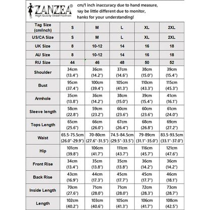 ZANZEA Women Muslim 2 Piece Sets Summer O Neck Long Sleeve Ruffled Hem Blouse Wid Leg Pants Sets Ramadan Outfits Hijab Tracksuit