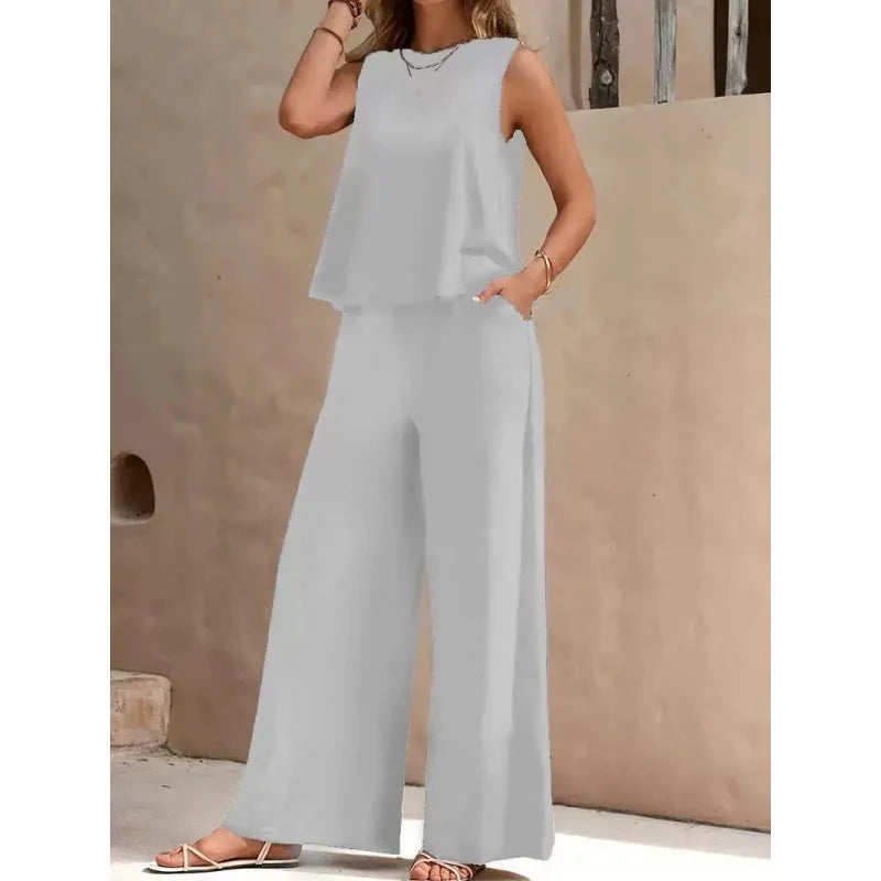Casual Ladies Set 2 Pieces Set for Woman New Matching Sets of Women Two Piece Outfits Woman Clothes Clothing Female Women's Suit