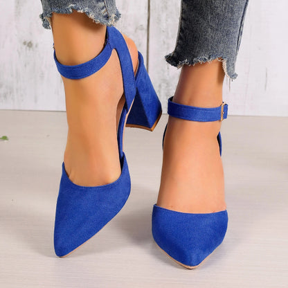 Women Sandals New Hot Sale Fashion Baotou High Heels Women Solid Color Outdoors Sexy Party Slender Heel High Heels Sandals Women