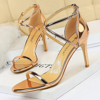 BIGTREE Shoes Buckle Strap High Heels 2026 New Women Heels Sandals Stiletto 11cm Sexy Heels Party Shoes Women Pumps Ladies Shoes